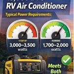15,000 BTU RV AC startup vs running watts on a 4000-watt generator