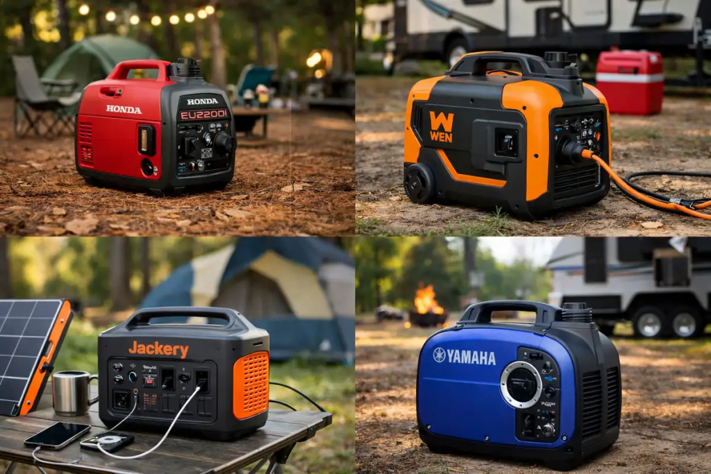 Quite generators recommended in camping settings