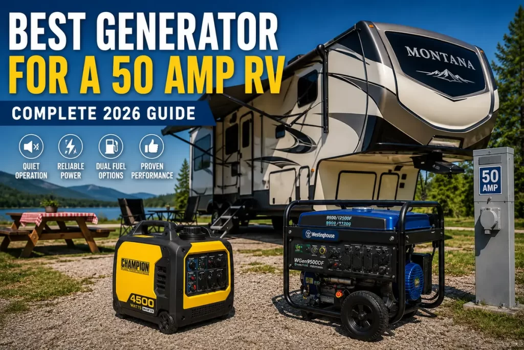 Best generator for a 50 amp RV at a campsite