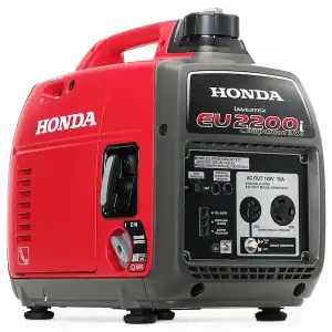 Honda-eu2200i inverter generator used for travel trailer camping